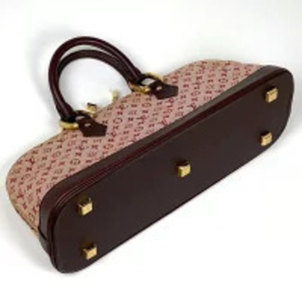 Louis Vuitton Cerise Long Monogram Handbag Alma Red